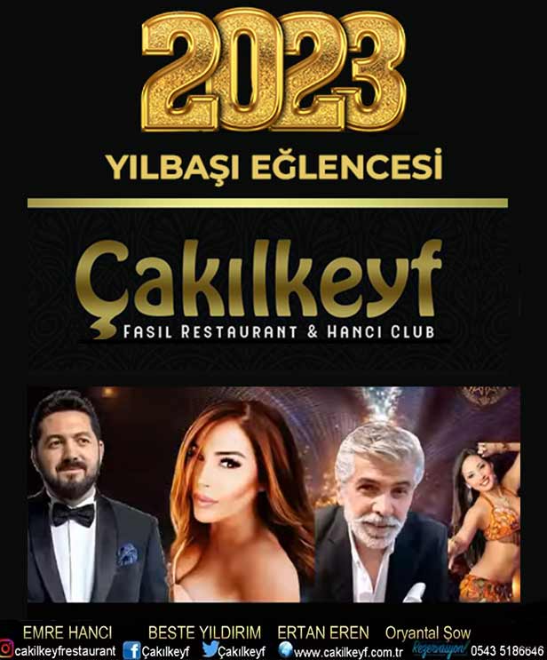 Çakılkeyf Restaurant Yılbaşı 2023