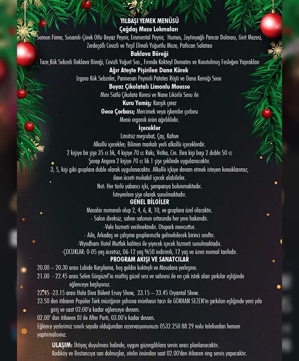 Wyndham Grand Kalamış Yılbaşı 2023