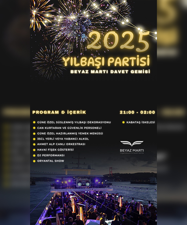 Beyaz Martı İstanbul 2025 Yılbaşı Programı
